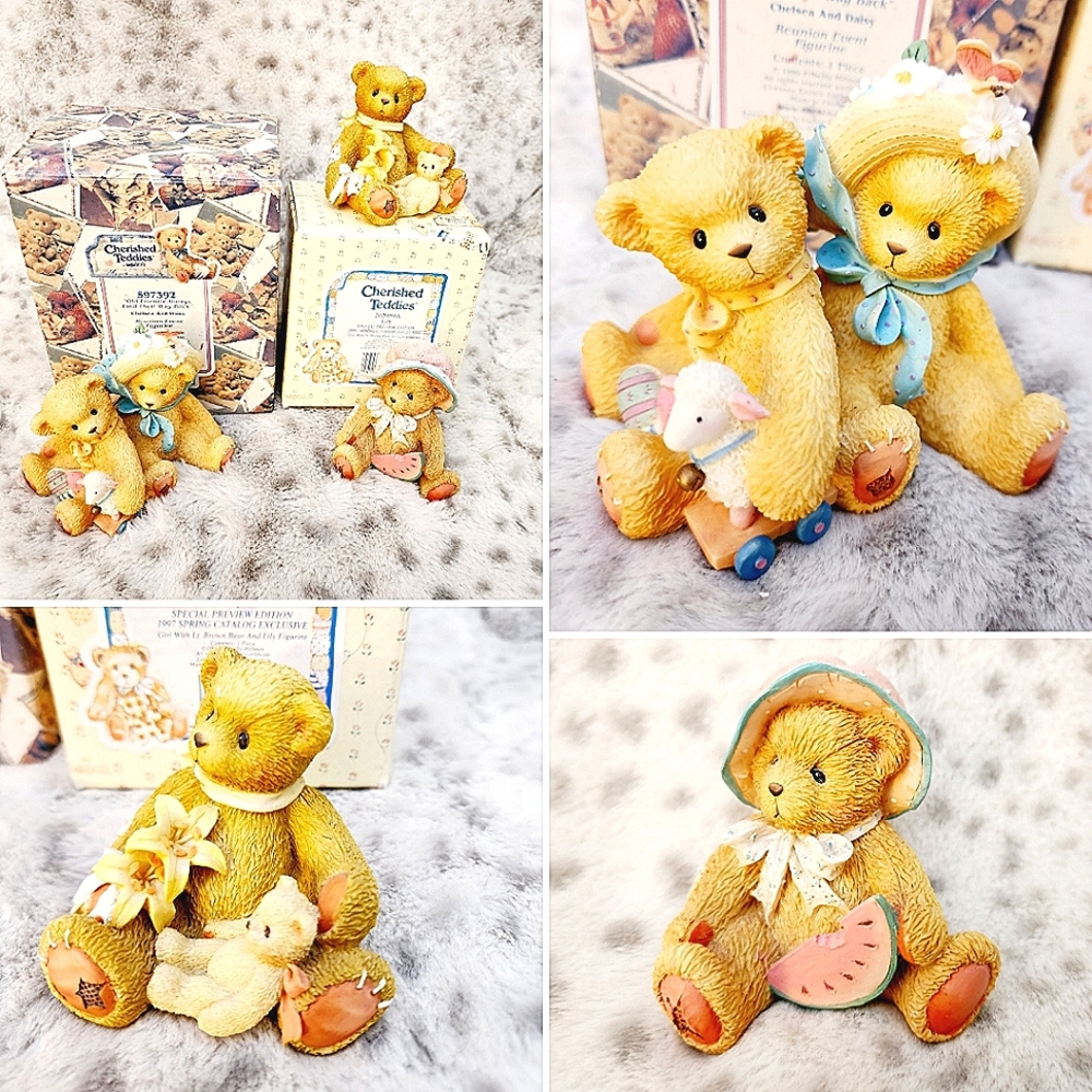 Cherished Teddies summer lot of 3